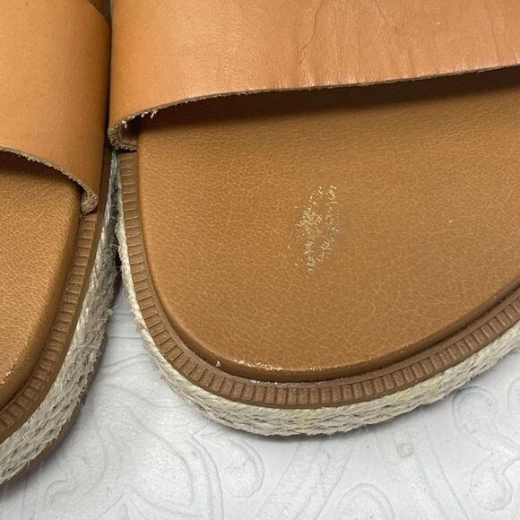 Sorel Brown Everyday Buckle Strap Roaming Criss Cross Platform Sandals Size 10 - Picture 7 of 7